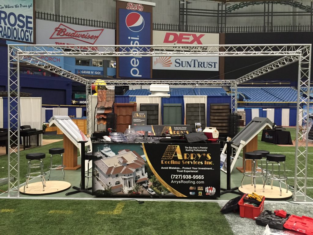 The Arry's team is busy setting up for this weekend's Tampa Bay Home Show.