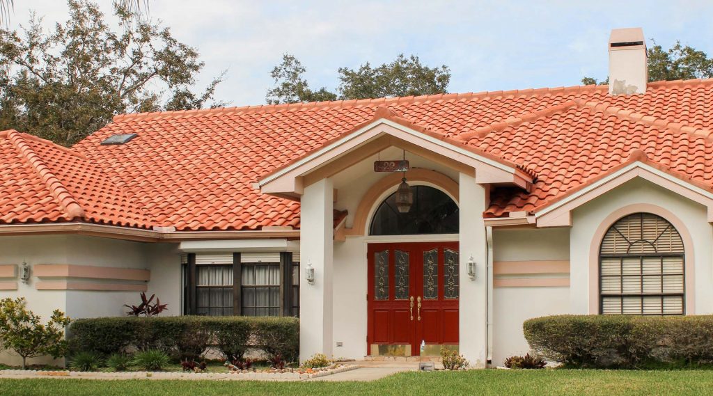 Home with tile roof